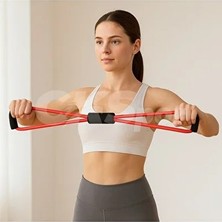 Macgon Pilates Direnç Lastiği – Egzersiz, Esneme, Fitness ve Evde Spor Için Dayanıklı Lastik