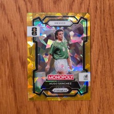 Panini Monopoly Prizm Hugo Sanchez Gold Cracked Ice Oyun Kartı No.56