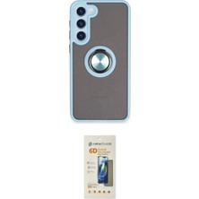 Marsilyan™- Galaxy S23 Plus Kılıf Yörünge Çizgi - Siyah 6d Mat Seramik Hayalet Nano Ekran Koruyucu