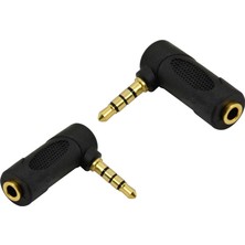 Mykablo 3.5 mm TRRS Stereo 90 Derece Çevirici