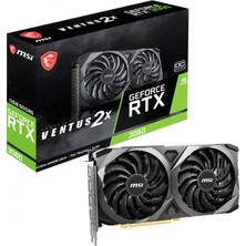 MSI Msı Geforce RTX3060 Ventus 2x 12G Oc 12GB Gddr6 192BIT 1xhdmı 3xdp Ekran Kartı