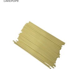 Empressco Sarı 20 cm Kağıt Lolipop ve Cakepops Çubuğu, Isıya Dayanıklı, Şık Tasarım