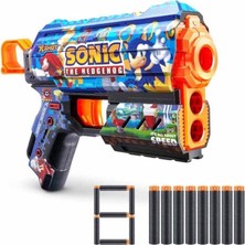 Freedom Storee 36648 X-Shot Skins Flux Sonic The Hedgehog 8 Mermili Sünger Dart Atan Silah 21 cm -Nessiworld
