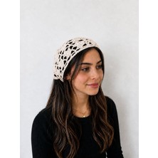 Yes Ticaret Retro Model El Örgüsü Bandana - Trend Saç Aksesuarı- Yazlık Saç Bandı