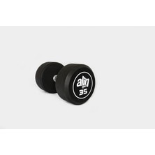 Alin Sport 35 kg Kauçuk Kaplı Profesyonel Olimpik Dumbbell ( Dambıl ) – Beyaz Alin