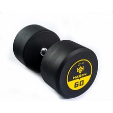Alin Hasgym 60 kg Kauçuk Kaplı Profesyonel Olimpik Dumbbell ( Dambıl )