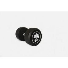 Alin Sport 60 kg Kauçuk Kaplı Profesyonel Olimpik Dumbbell ( Dambıl ) – Sarı Alin