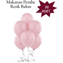 Lotus Party Makaron Pembe Balon - 30 Adet Bebe Pembe Balon