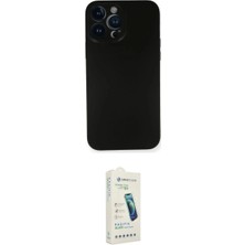 Marsilyan™- iPhone 14 Pro Kılıf Yadigar Yansıma Serisi - Şeffaf Pasifik Cam Ekran Koruyucu