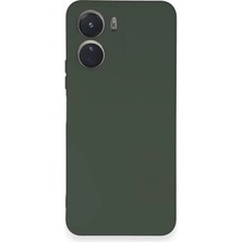 Freedom Storee Vivo Y16 Kılıf Nano Içi Kadife Silikon - Koyu Yeşil