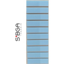 Sibga Tasarım Şeffaf Mavi Renkli Postit Post-It Post It. Kitap Ayracı Ayraç Postit Sticker Not Kağıdı 200 Yaprak