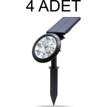 Cata 4 Adet Set CT-7320 Amber Mila 18 W Kazıklı LED Solar Bahçe Armatürü