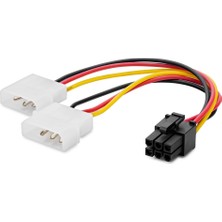 Marsilyan Ekran Kartı Power Y Kablosu 2x 4 Pin To 6 Pin 12V 26 cm HDX5520