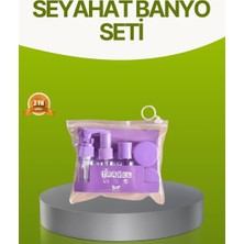 Marsilyan Seyahat Banyo Seti 5 Parça Şeffaf Taşıma Çantalı 30 ml