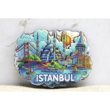 Marsilyan Ahşap Istanbul Temalı Magnet - Model 11