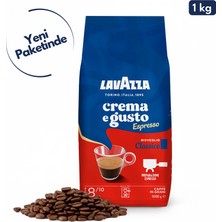 Lavazza Crema E Gusto Espresso Dengeli Lezzetli 1 kg İtalya Menşeli Çekirdek Kahve