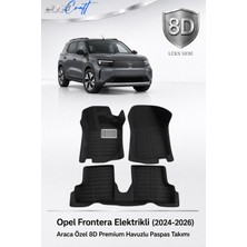 Otocraft Opel Frontera Elektrikli 2024-2026 Araca Özel 8d Havuzlu Oto Paspas Takımı Tam Set 3 Parça