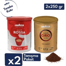 Lavazza Qualità Oro + Qualità Rossa Filtre Kahve Teneke Kutu (250GR) 2'li Paket