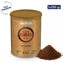 Lavazza Qualita Oro Yumuşak Lezzetli Filtre Kahve Teneke Kutu 250 Gr İtalya Menşeli