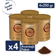 Lavazza Qualita Oro Filtre Kahve Teneke Kutu Dörtlü Set (250 gr x 4=1 Kg)
