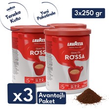 Lavazza Qualıta Rossa Teneke 250 gr 3 Adet