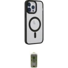 Marsilyan™- iPhone 14 Pro Kılıf Yankı Işık Özel Seri - Siyah Joko Magic 5d Hayalet Cam