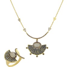 T51 Tuğrul Altın Altın İkili Set T016136