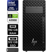 Hp Z2 G1I Core Ultra 7 265K Rtx 2000 Ada 16GB 192GB Ram 512GB SSD Freedos A2KR1ESPN343 Masaüstü Iş Istasyonu + Per4 USB Bellek