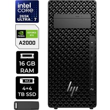 Hp Z2 G1I Core Ultra 7 265K Rtx 2000 Ada 16GB 16GB Ram 4tb SSD + 4tb SSD WIN11 Pro A2KR1ESPN401 Masaüstü Iş Istasyonu + Per4 USB Bellek
