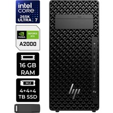 Hp Z2 G1I Core Ultra 7 265K Rtx 2000 Ada 16GB 64GB Ram 12TB SSD WIN11 Home A2KR1ESPN372 Masaüstü Iş Istasyonu + Per4 USB Bellek