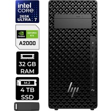 Hp Z2 G1I Core Ultra 7 265K Rtx 2000 Ada 16GB 32GB Ram 4tb SSD WIN11 Home A2KR1ESPN358 Masaüstü Iş Istasyonu + Per4 USB Bellek