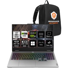 Lenovo Loq 15IRX10 Intel Core I7 13645HX Rtx 5060 8gb 100W 96GB Ram 256GB SSD 15.6" Fhd (1920X1080) IPS 300NITS 144Hz WIN11 Pro 83JE01BETRP469 Gaming Laptop + Per4 Çanta