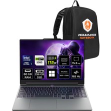 Lenovo Loq 15IPH11 Core Ultra 7 356H Rtx 5060 8gb 115W 80GB Ram 256GB SSD 15.3" Wuxga (1920X1200) IPS 300NITS 165Hz WIN11 Home 83SL001ATRP403 Gaming Laptop + Per4 Çanta