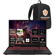 Asus Tuf Gaming A16 Amd Ryzen 7 8745HX Rtx 5070  8gb 115W 16GB Ram 256GB SSD 16" Wuxga (1920X1200) IPS 165Hz WIN11 Pro FA608PPRV15P427 Gaming Laptop + Per4 Çanta