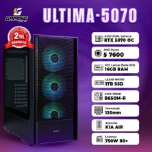 GamingGenTR ULTIMA-5070 / AMD Ryzen 5 7600 / Asus Dual Geforce RTX 5070 12GB / 16 GB Ram / 1 TB SSD / OEM Paket