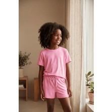 Bony Socks Kız Çocuk Basic Modal Tişört Pembe