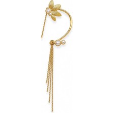 Charmlucky Çelik Incili Earcuff