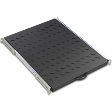Ager Dikili Tip 19" 1u D600MM Için Hareketli Siyah Raf Modülü Ağır Hizmet Tipi AA-HRR60-A-S1