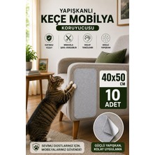 Arnee Kedi Koltuk Tırmalama Koruyucu 40X50CM Yapışkanlı Mobilya Tırmalama Önleyici Koruma Halısı