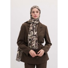 Fresh Scarfs Floral Paisley Desen Şal Antrasit