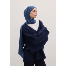 Fresh Scarfs Bambu Penye Şal Kot Mavi