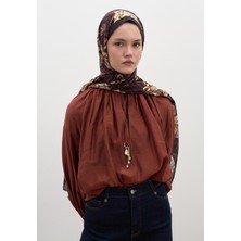 Fresh Scarfs Felicie Desen Şal Bordo