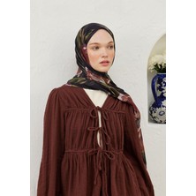 Fresh Scarfs Summer Rose Desen Rami Şal Gülkurusu
