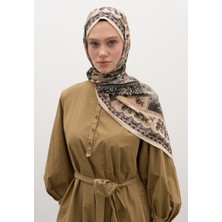Fresh Scarfs Wild And Pure Desen Şal Bej