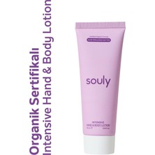 Souly Yoğun Nemlendirici El ve Vücut Losyonu - Aloe Vera & Shea Butter - Cosmos Organic Sertifikalı 75 ml