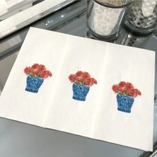 Turuncu Bleu Blanc Sunum Peçetesi 16'lı