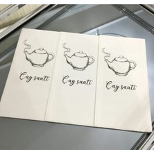 Çay Saati Beyaz Sunum Peçetesi 16'lı