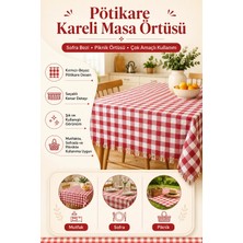    Pötikare Kareli Masa Örtüsü Sofra Bezi | Piknik Örtüsü & Piknik Masa Örtüsü | Çok Amaçlı Masa Örtüsü