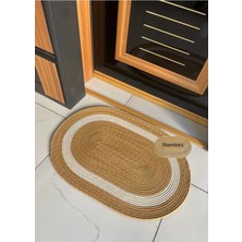 Namteks Jüt Hasır Gold Bej Kapı Önü Banyo Mutfak Balkon Paspası Çeyizlik Hediyelik