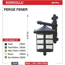 Akviva Perge Fener Siyah Aplik